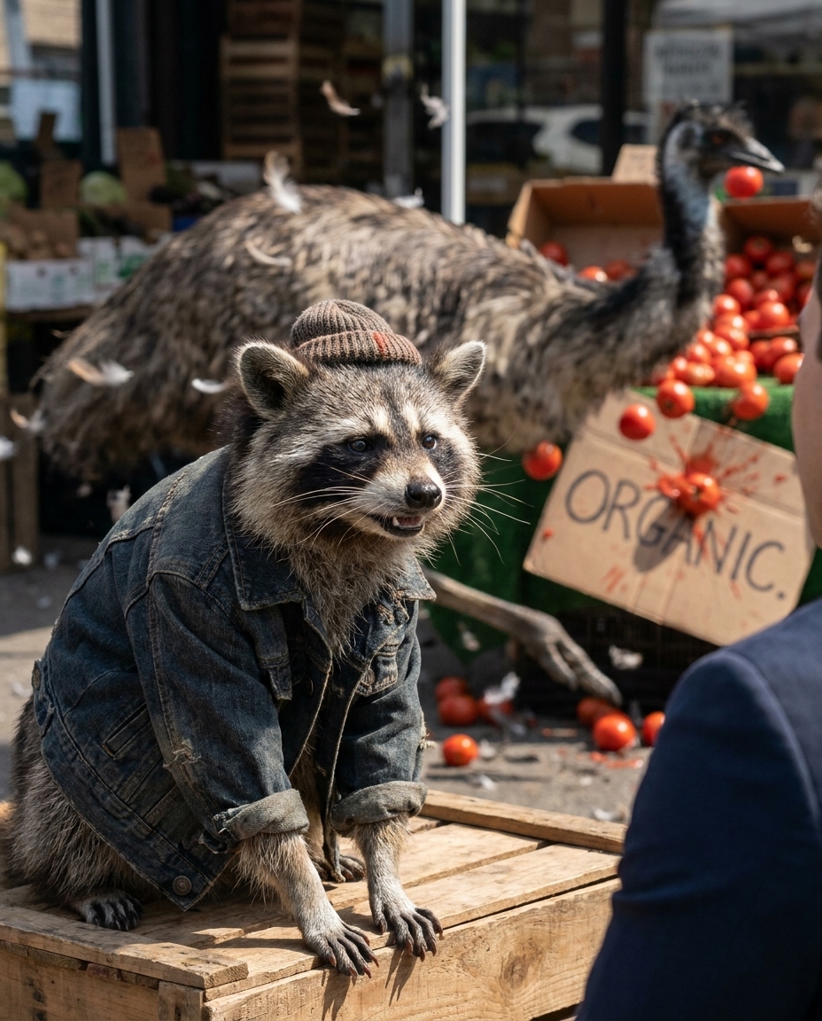 Reggie, Queens raccoon, as interviewed by Webster