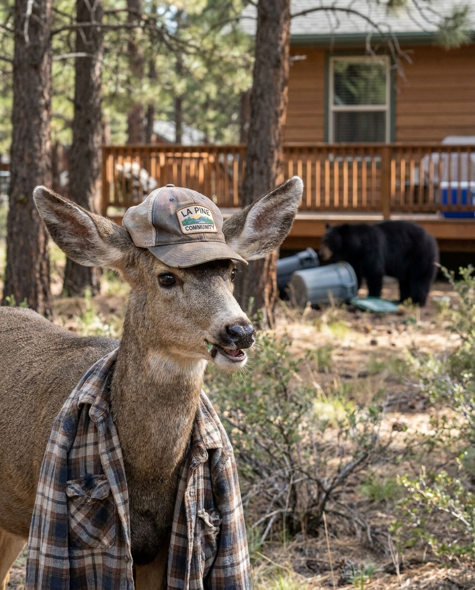 Doug, local mule deer, as interviewed by Webster