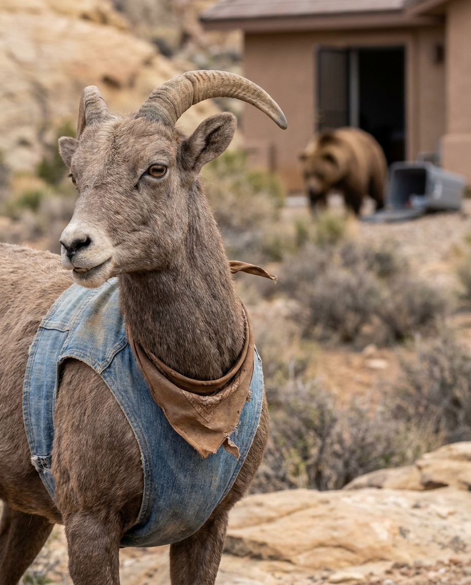 Rhonda, desert bighorn sheep, as interviewed by Webster