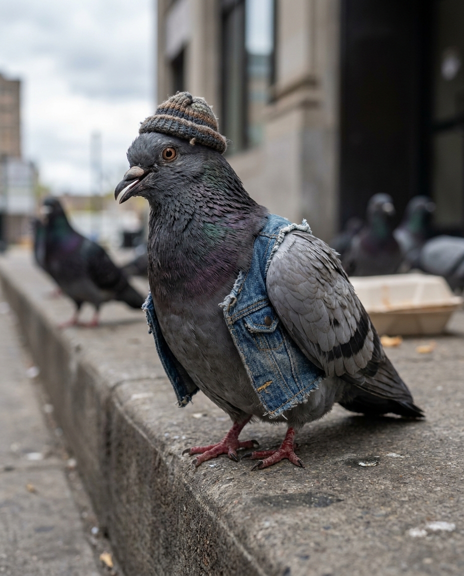 Sal, downtown pigeon, as interviewed by Webster