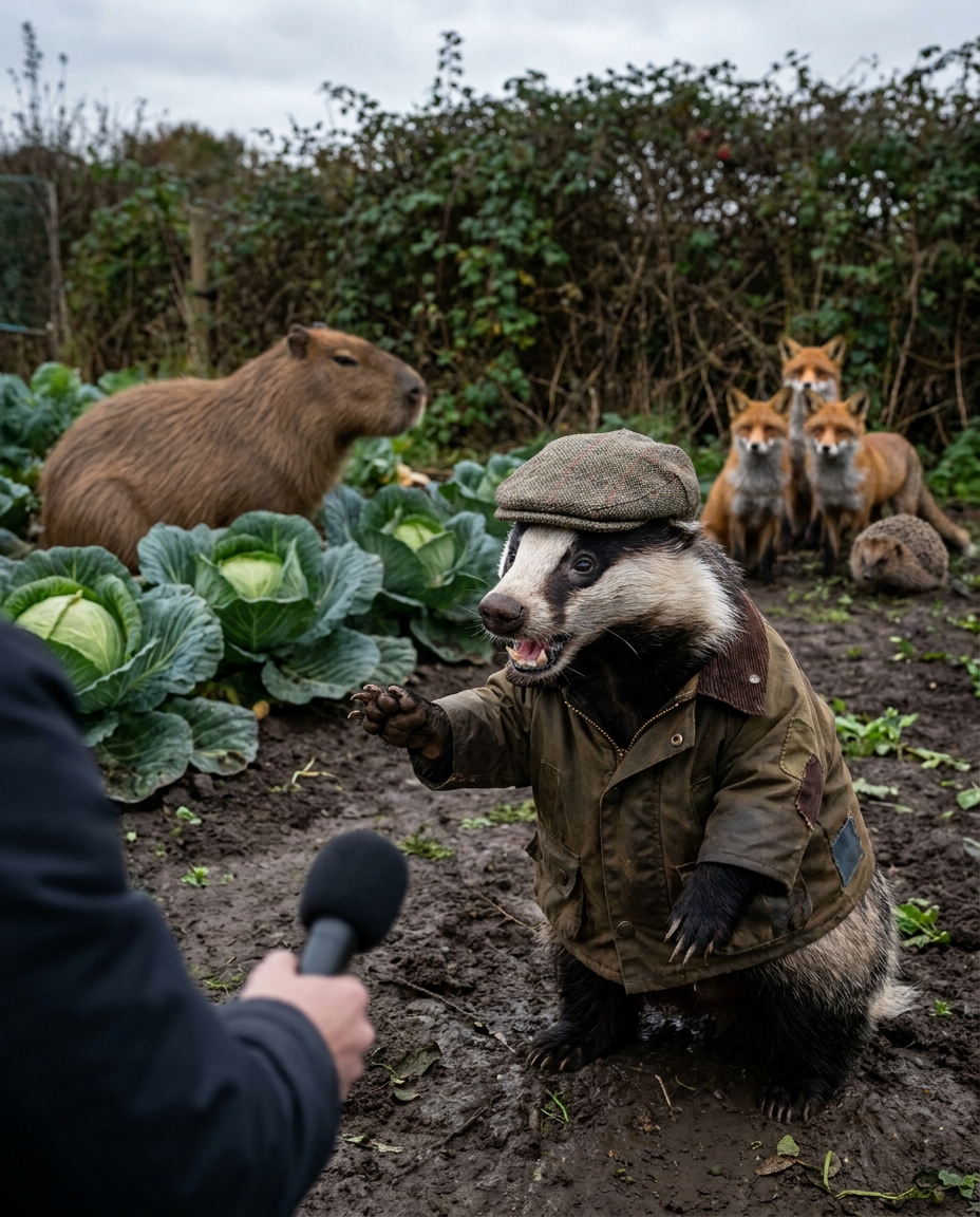 Wendell, local badger, as interviewed by Webster