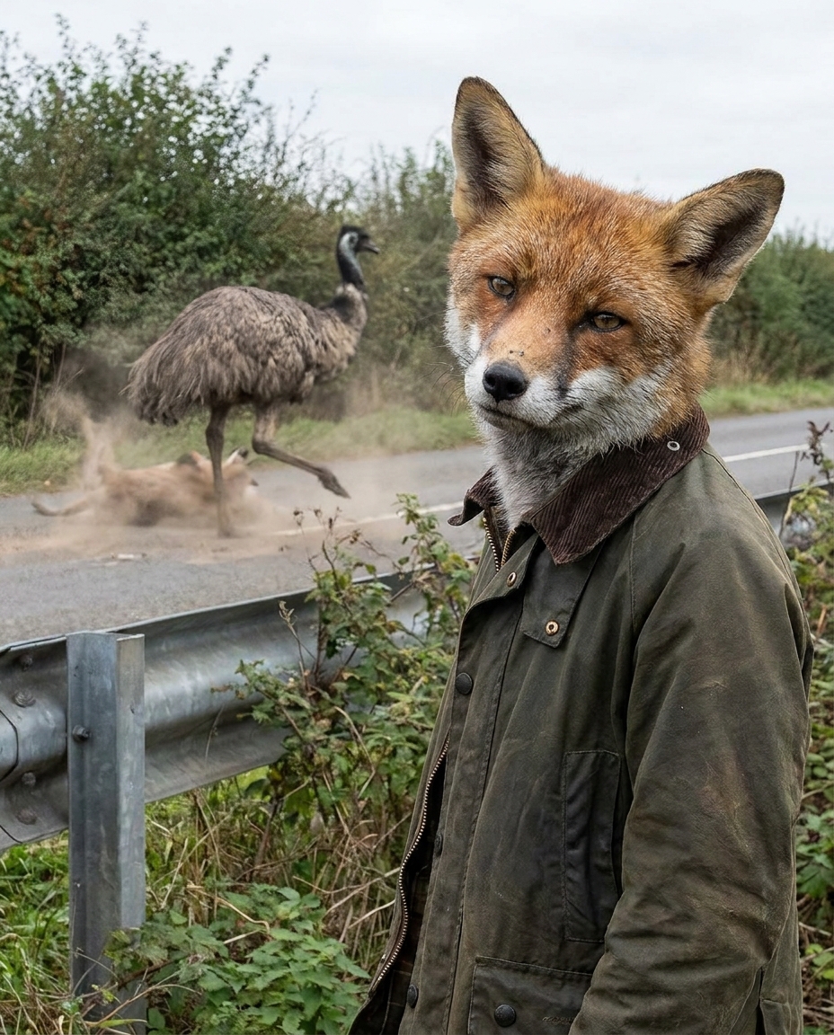 Basil, area fox, as interviewed by Webster