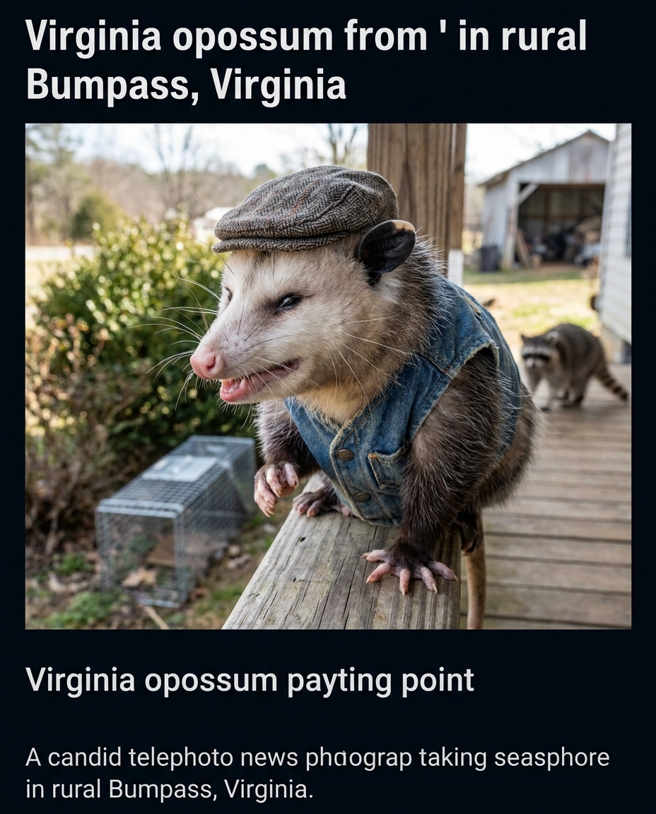Mayor Rustle, Bumpass opossum, as interviewed by Webster