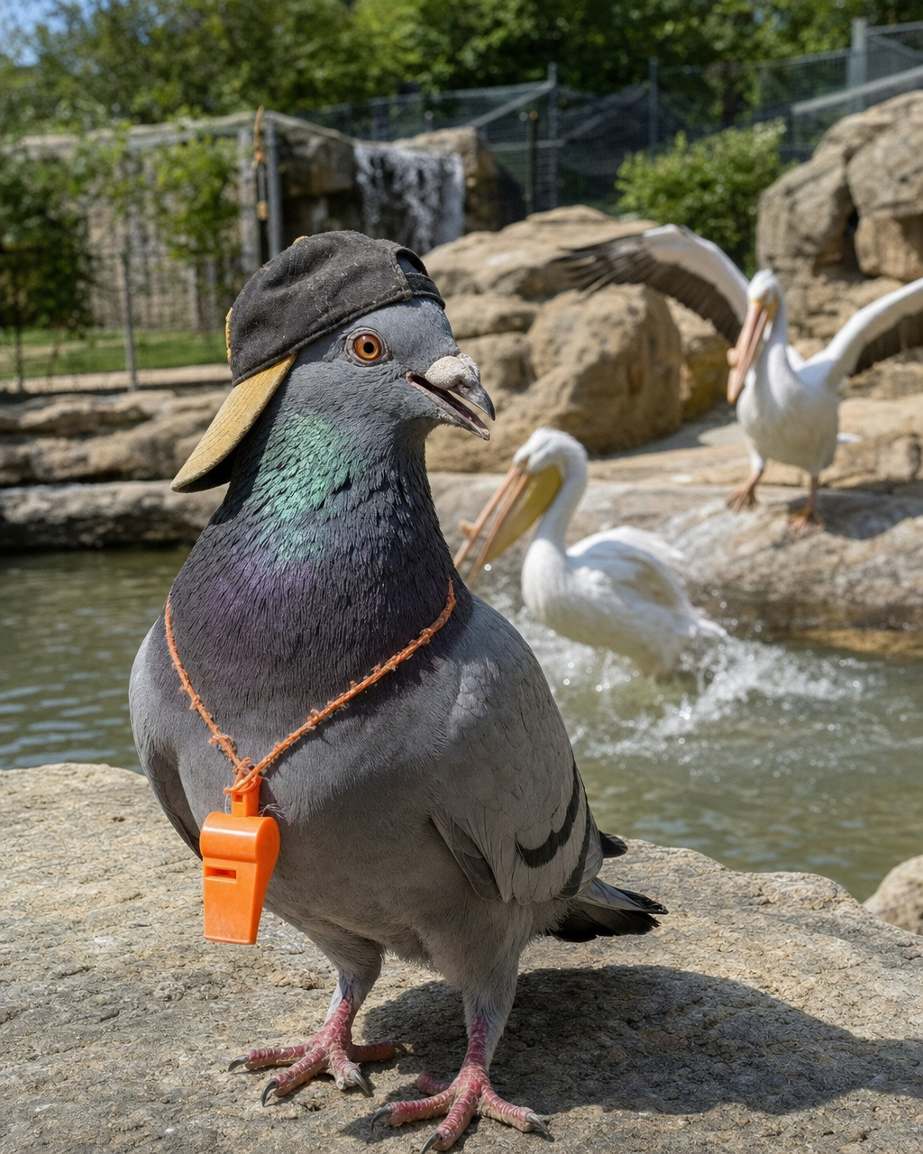 Gilbert, Pittsburgh pigeon, as interviewed by Webster