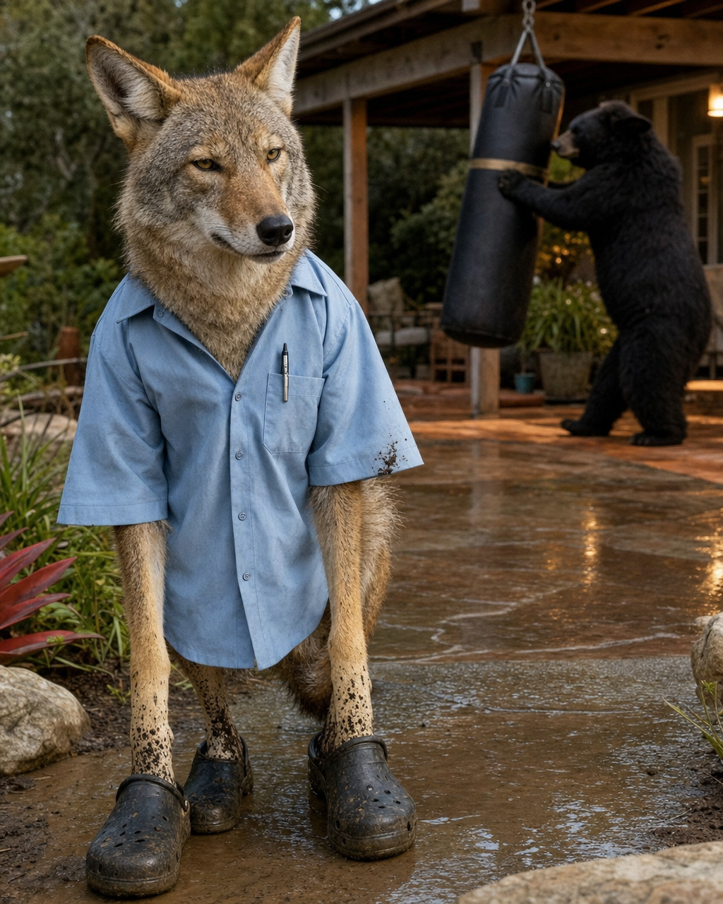 Rutherford, backyard coyote, as interviewed by Webster