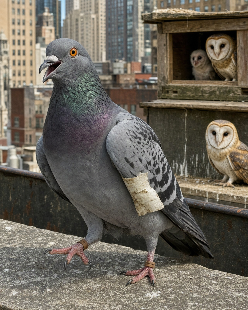 Reggie the Rooftop Pigeon, as interviewed by Webster