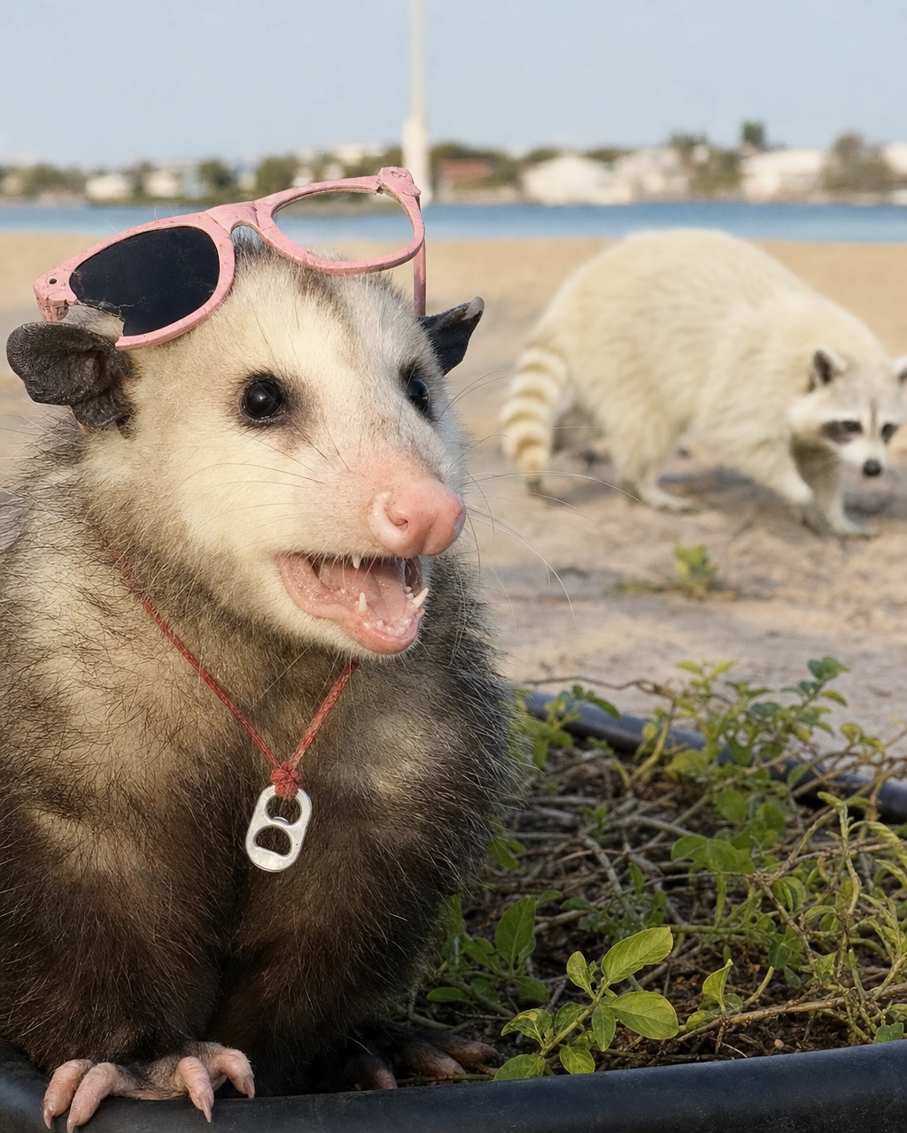 Opalee, Lake Worth opossum, as interviewed by Webster