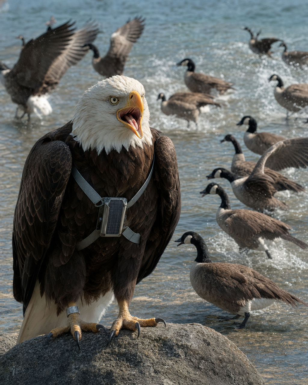 Wingman Dale, bald eagle, as interviewed by Webster