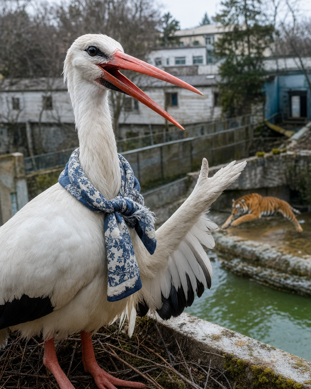 Yevhenia, Mykolaiv stork, as interviewed by Webster