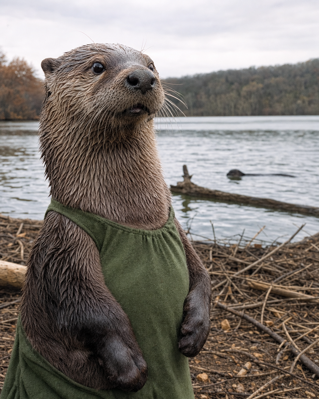 Verna Loomis, Topeka river otter, as interviewed by Webster